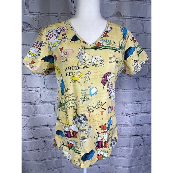 Dr.Seuss Tops - EUC Dr. Seuss Scrub Top